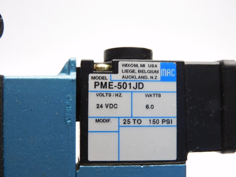 MAC 826C-PM-501JD-612 24VDC 150PSI (AS PICTURED) UNMP