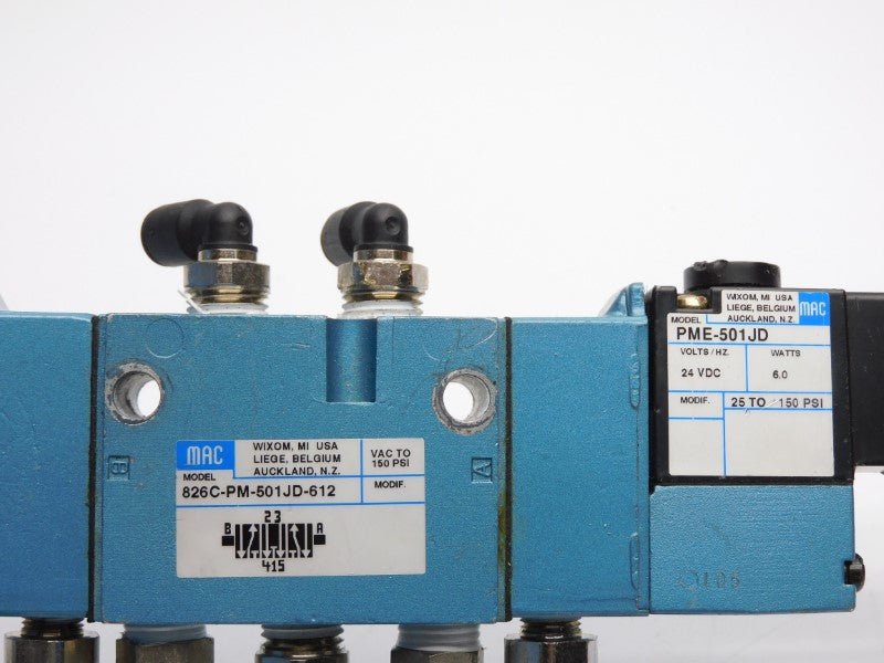 MAC 826C-PM-501JD-612 24VDC 150PSI UNMP