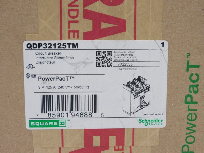 SQUARE D QDP32125TM 240V 125A (GREEN) NSFS