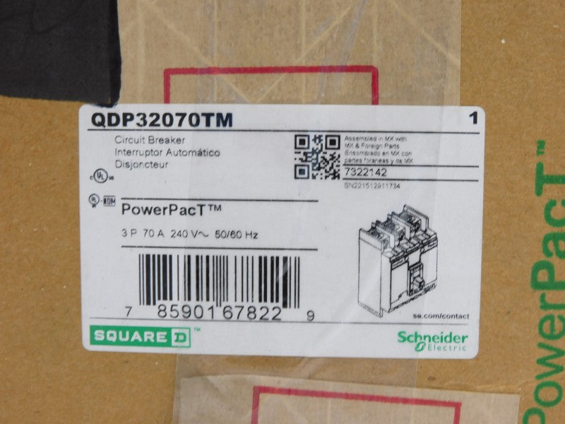 SQUARE D QDP32070TM 240V 70A (GREEN) NSMP