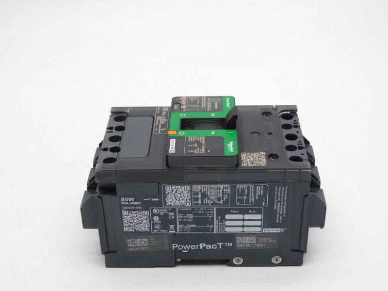 SQUARE D BGL36080 480V 80A (GREEN) NSMP