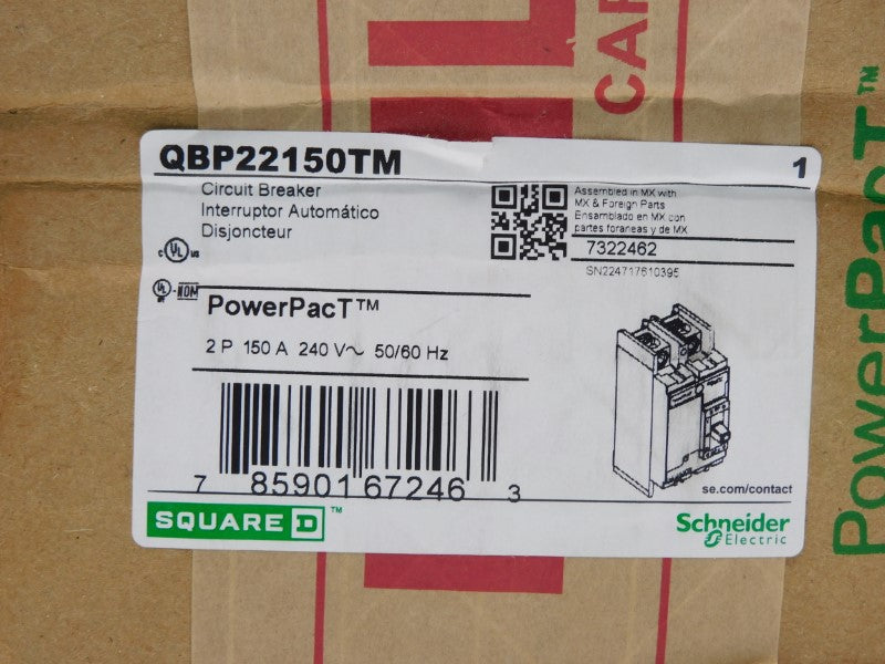 SQUARE D QBP22150TM 240V 150A (GREEN) NSFS