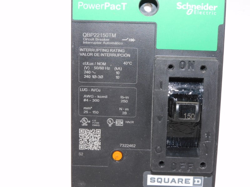 SQUARE D QBP22150TM 240V 150A (GREEN) NSMP