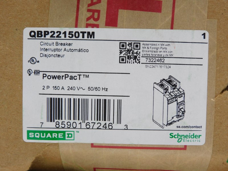 SQUARE D QBP22150TM 240V 150A (GREEN) NSMP