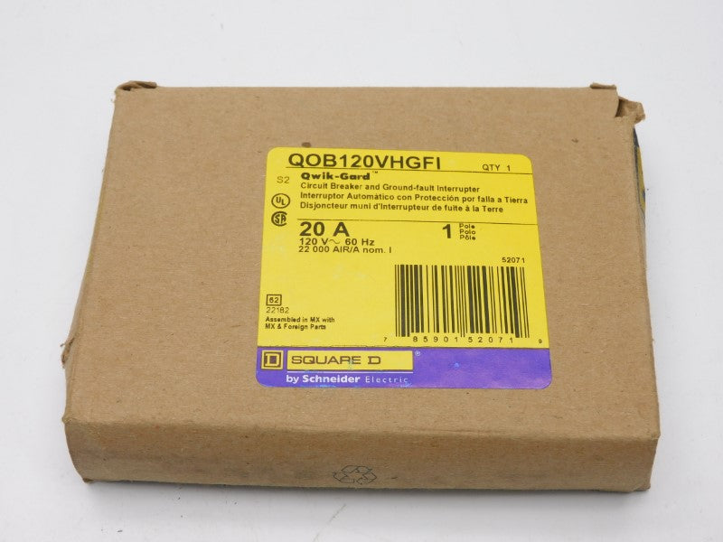 SQUARE D QOB120VHGF1 120V 20A NSMP