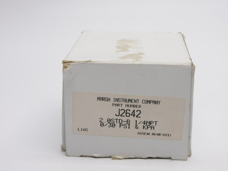 MARSH INSTRUMENT J2642 30PSI NSMP