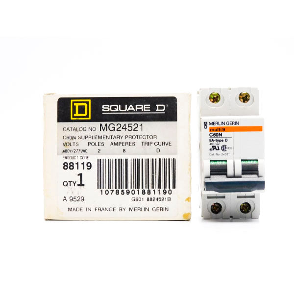 SQUARE D MG24521 277VAC 8A NSMP