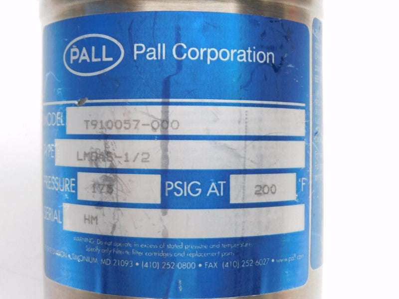 PALL LMOS4S-1/2 175PSI NSNP