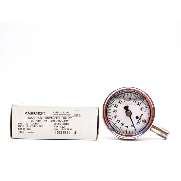 ASHCROFT 25-1009-SWL-02L-60#-XCY 60PSI NSMP