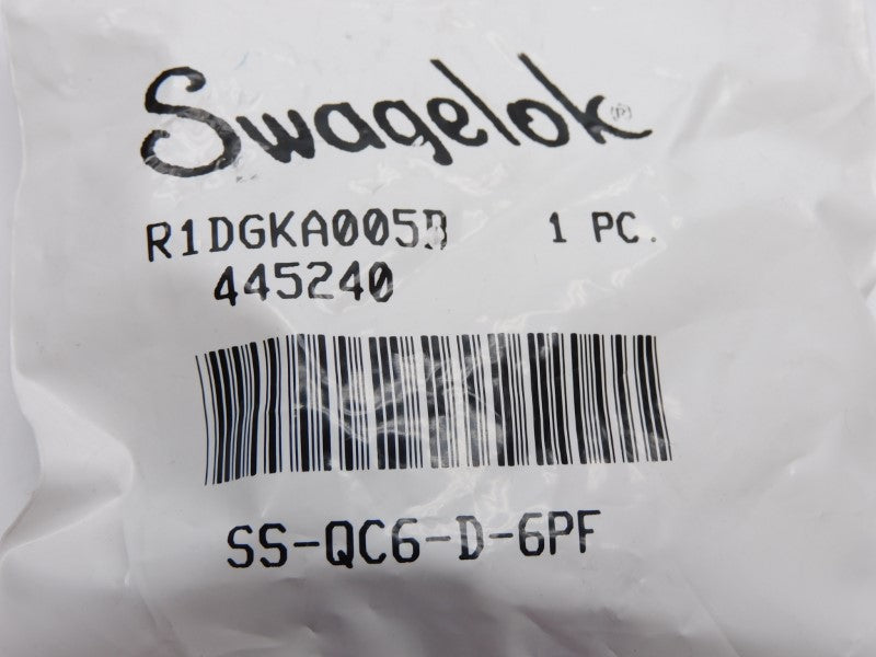SWAGELOK SS-QC6-D-6PF NSMP