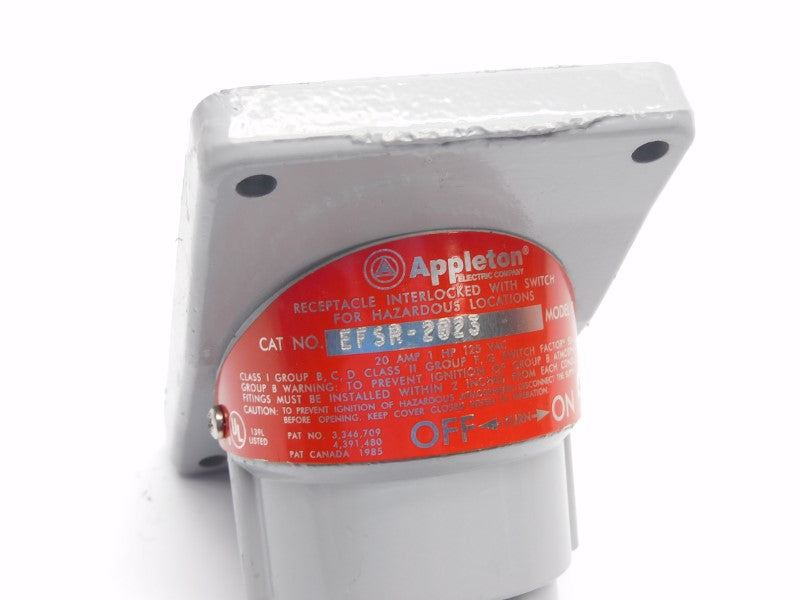 APPLETON EFSR-2023 125VAC 20A (NO CAP) NSNP