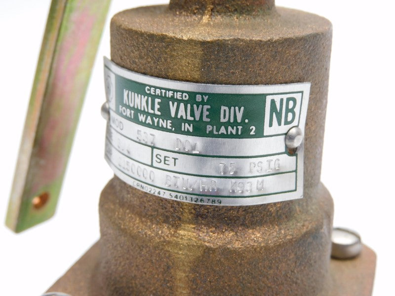 KUNKLE 537D01 75PSI 3/4" NSNP