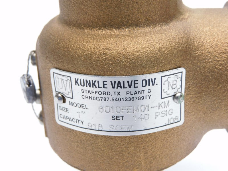 KUNKLE 6010FEM01-KM 140PSI 1" NSNP