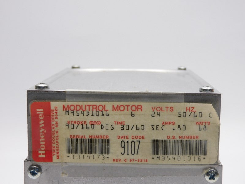 HONEYWELL M954D1016 24V .80A 30/60S UNMP