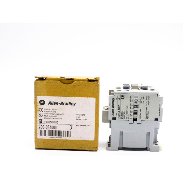 ALLEN BRADLEY 700-CF400D SER. A 110/120V 25A (BR/WH) (AS PICTURED) NSMP
