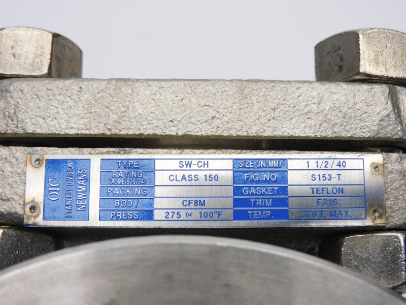 OIC SW-CH 275PSI 1-1/2" NSNP