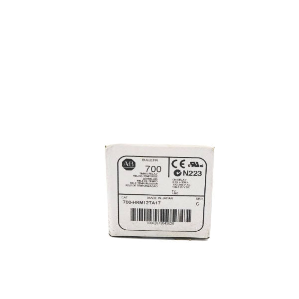 ALLEN BRADLEY 700-HRM12TA17 SER. C 100-240VAC 0.05S-300H (WH) NSFS