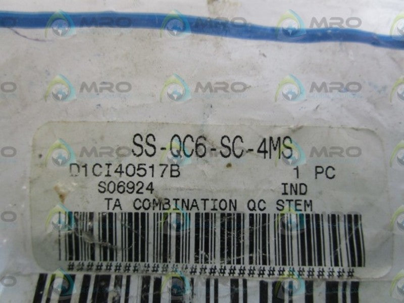 SWAGELOK SS-QC6-SC-4MS NSMP