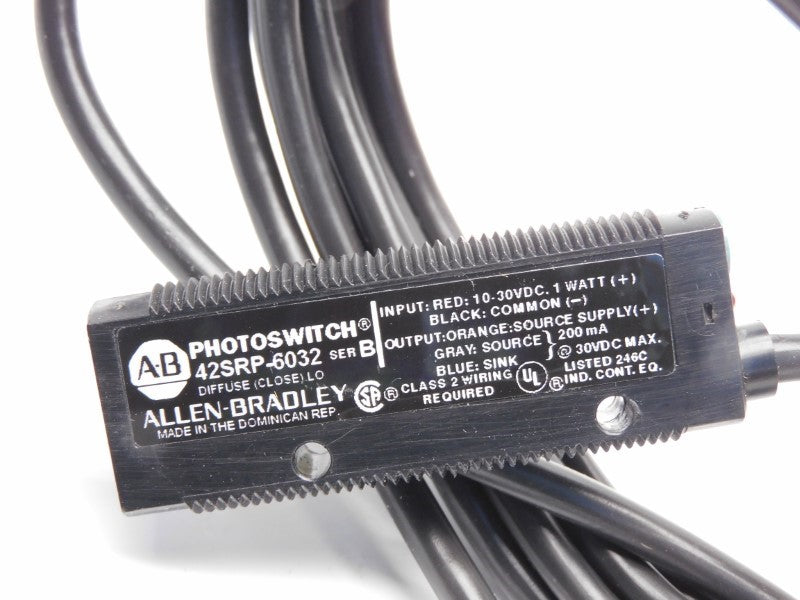 ALLEN BRADLEY 42SRP-6032 SER. B 10-30VDC (BK/YL) NSMP
