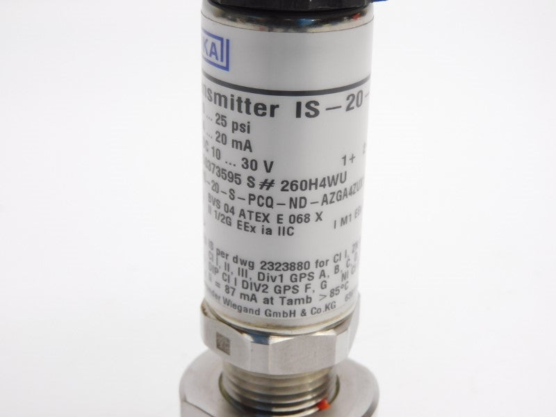 WIKA IS-20-S-PCQ-ND-AZGA4ZUX1-ZZZ 50373595 10-30VDC 0-25PSI NSNP
