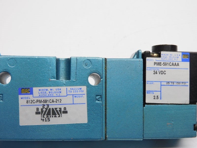MAC 812C-PM-591CA-212 24VDC 150PSI NSNP