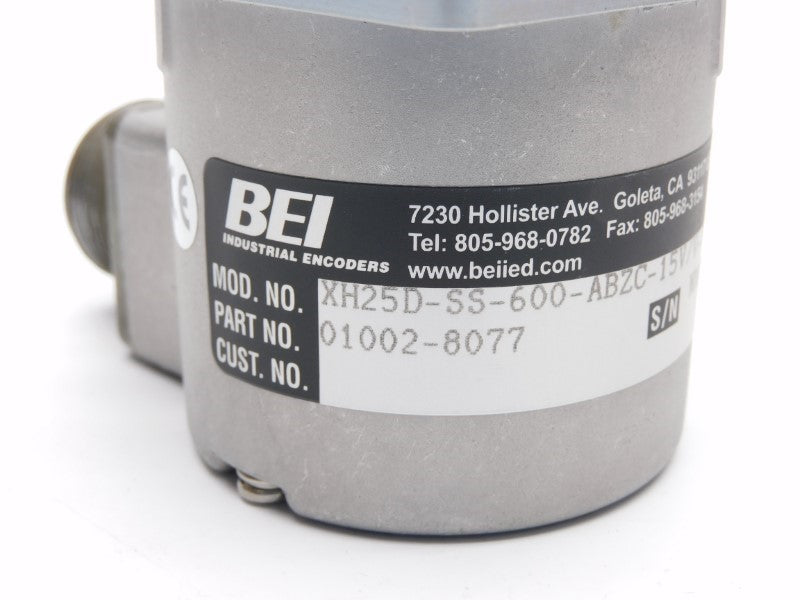 BEI XH25D-SS-600-ABZC-15V/V-SM18 01002-8077 5-15VDC UNMP