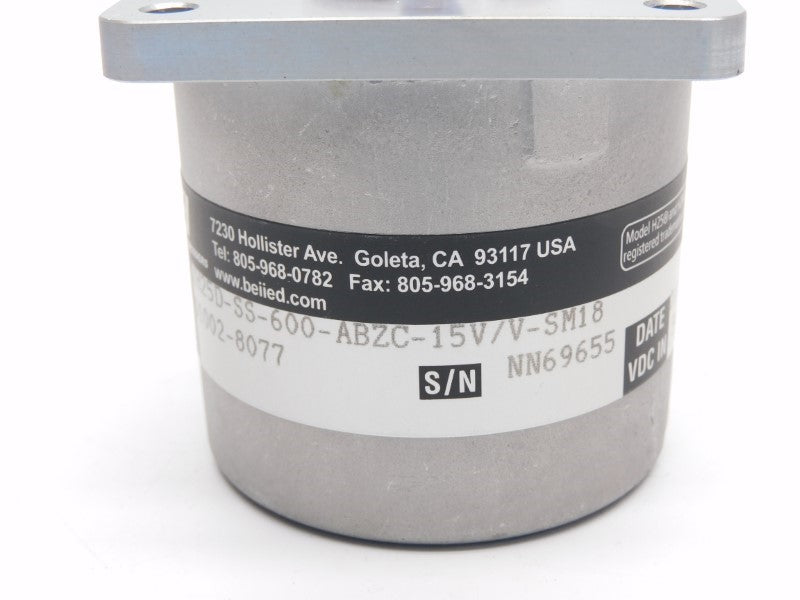 BEI XH25D-SS-600-ABZC-15V/V-SM18 01002-8077 5-15VDC UNMP