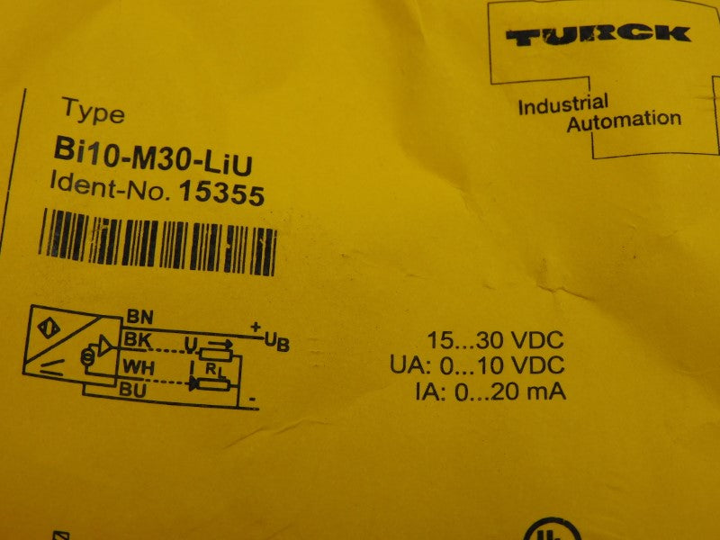 TURCK BI10-M30-LIU 15355 15-30VDC NSNP