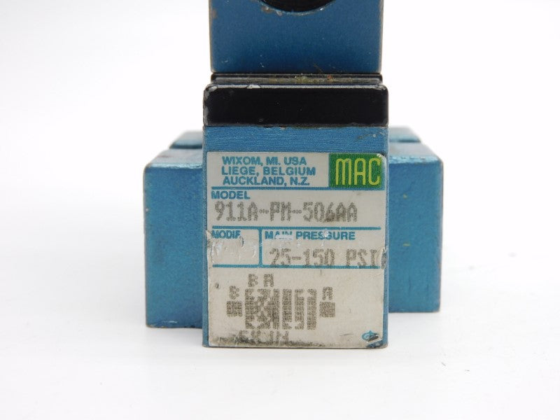 MAC 911A-PM-506AA 24VDC 25-150PSI UNMP