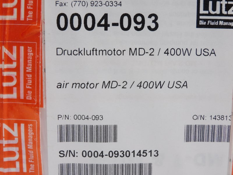 LUTZ 0004-093 MD-2/400W NSFS
