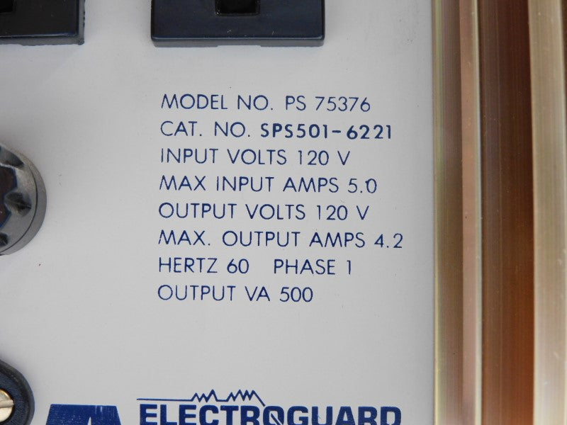 ELECTROGUARD SPS501-6221 PS75376 120V 5.0A UNMP