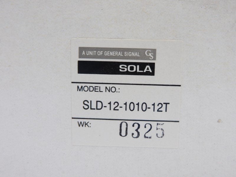 SOLA SLD-12-1010-12T 240VAC 1.0A NSMP