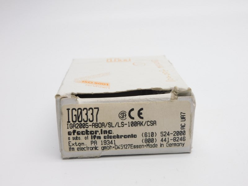 IFM EFECTOR IGA2005-ABOA/SL/LS-100AK/CSA IG0337 20-250VAC/DC NSMP