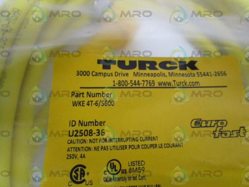 TURCK WKE 4T-6/S600 NSMP