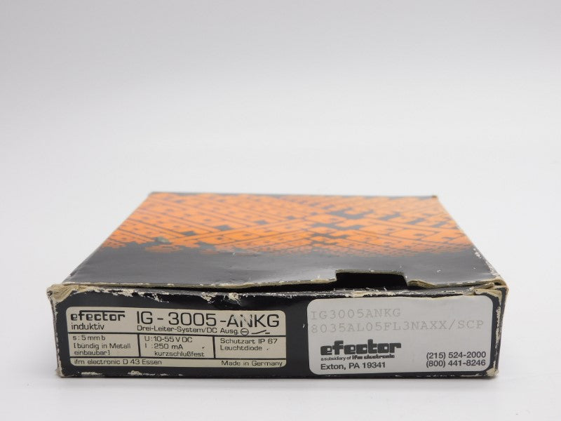 IFM EFECTOR 8035AL05FL3NAXX/SCP IG3005ANKG 10-55VDC NSMP