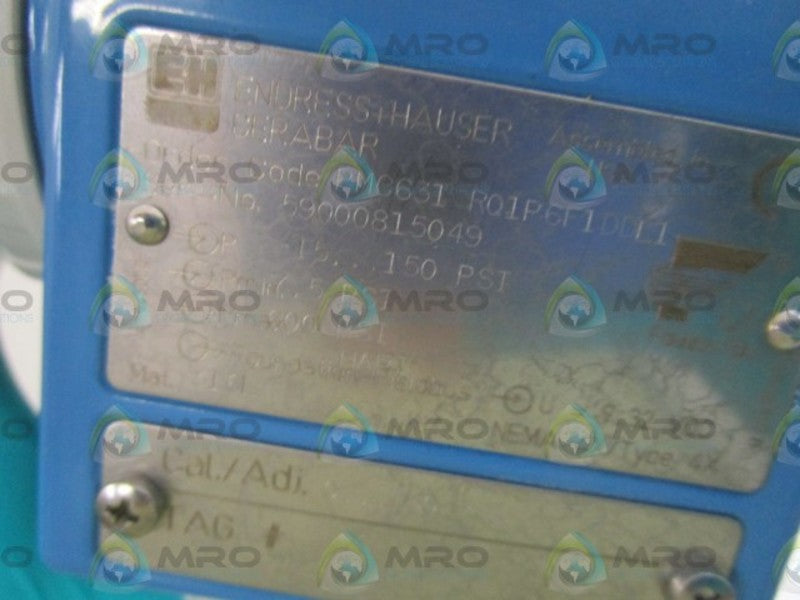 ENDRESS+HAUSER PMC631-RQ1P6F1DDL1 NSNP