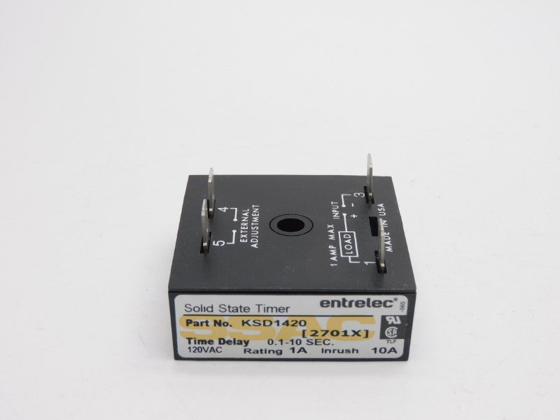 ENTRELEC KSD1420 120VAC 10A 0.1-10S NSMP
