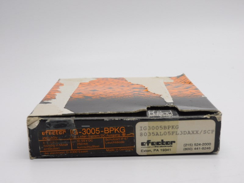 IFM EFECTOR 8035AL05FL3DAXX/SCP IG-3005-BPKG 10-55VDC NSMP
