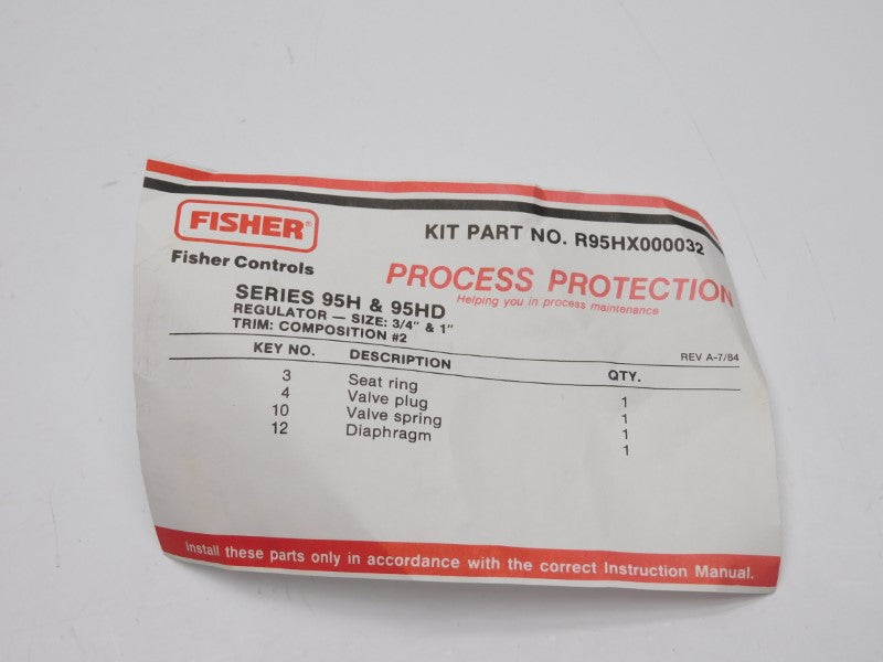 FISHER CONTROLS R95HX000032 NSNP