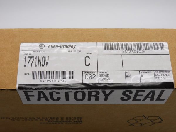 ALLEN BRADLEY 1771-NOV SER. C F/W A DATE: 2005 NSFS