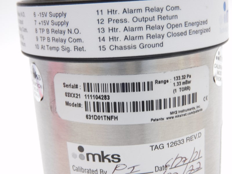 MKS 631D01TNFH 15V NSMP
