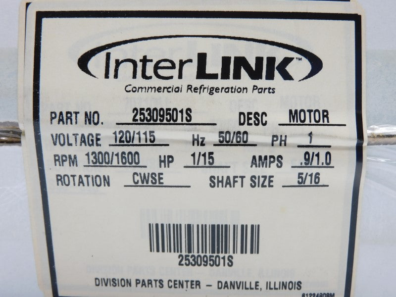 INTERLINK 25309501S 115/120V 0.9/1.0A NSMP
