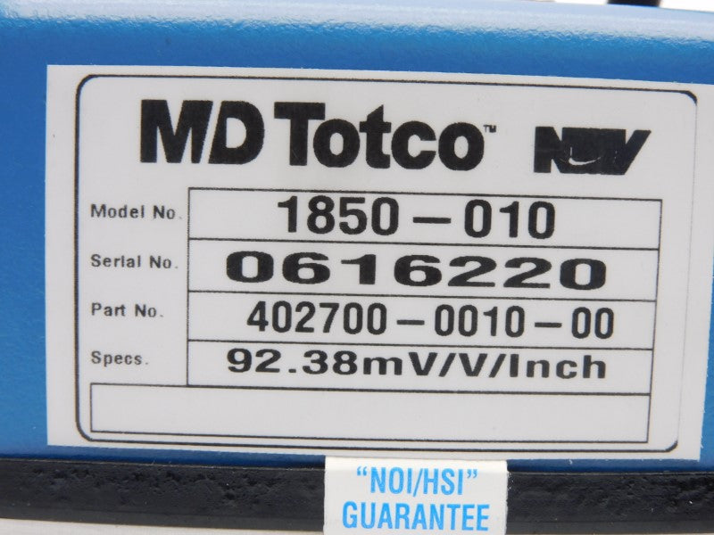 MD TOTCO 402700-0010-00 1850-010 92.38MV NSNP