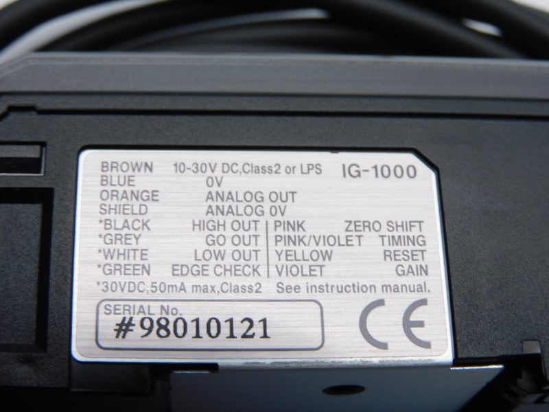 KEYENCE IG-1000 10-30VDC NSMP