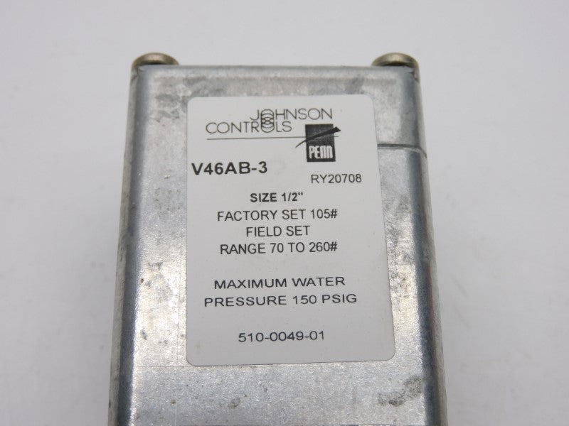 JOHNSON CONTROLS V46AB-3C 150PSI 1/2" NSMP