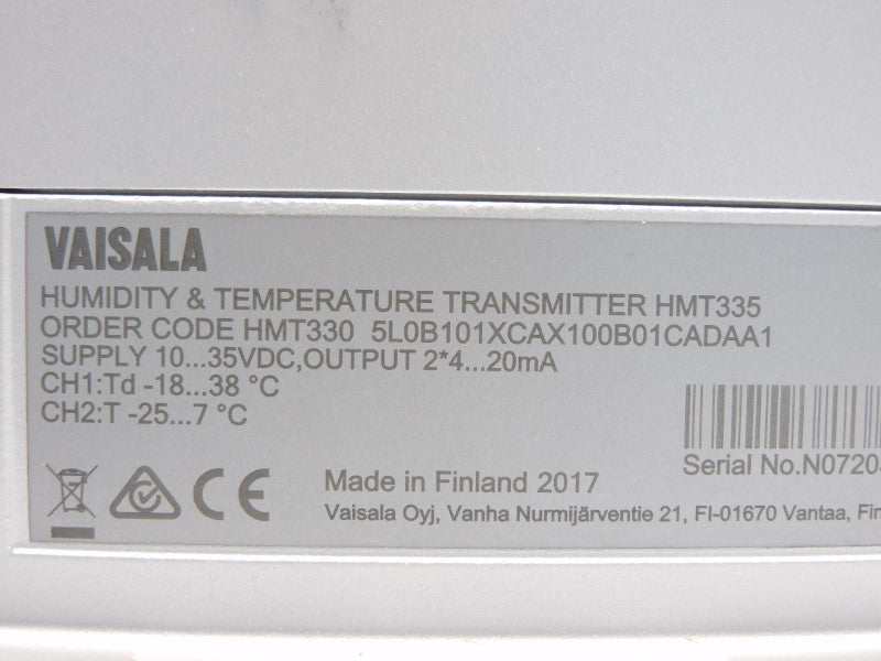 VAISALA HMT3305L0B101XCAX100B01CADAA1 10-35VDC NSMP