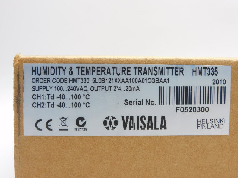 VAISALA HMT3305L0B121XXAA100A01CGBAA1 100-240VAC NSMP