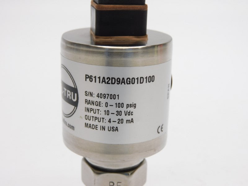 TEL-TRU P611A2D9AG01D100 10-30VDC 0-100PSI NSNP