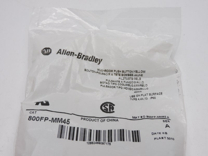 ALLEN BRADLEY 800FP-MM45 SER. A NSMP