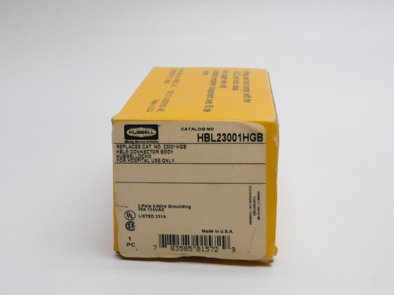 HUBBELL HBL23001HGB 125VAC 20A NSMP